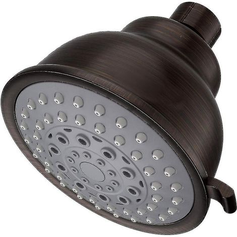 Pommeau de douche rétro haute pression effet pluie, pommeau de douche fixe avec 5 jets différents (1/5)
