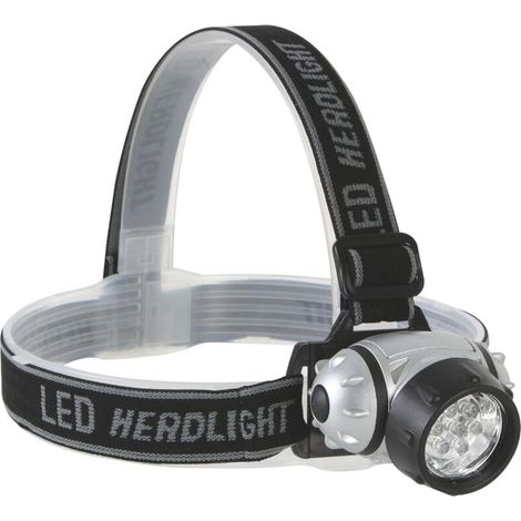 Lampe frontale LED, lampe LED frontale, torche frontale, bandeau LED frontale, bandeau LED chantier, lumière frontale, 7 LEDs blancs brillants, 4 modes d'éclairage (1/5)