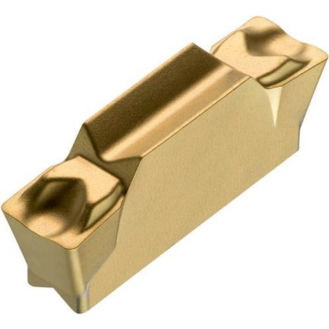 Drehwendeschneidplatte ISO LCMF 041602-CM:T8330 Breite 4mm PVD beschichtet Gold (1/2)