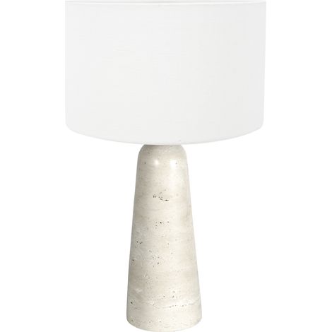 Anne Lighting - lámpara de mesa - Travino - crema blanco - piedra