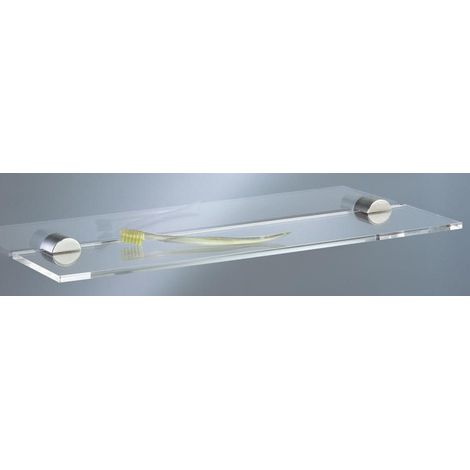 Acryl-Ablegeplatte T25 55x12.5cm mit 2 Haltern