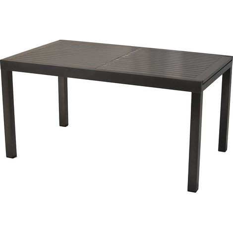 Ausziehtisch 150 (200) x 90 cm Tischplatte aus Alu