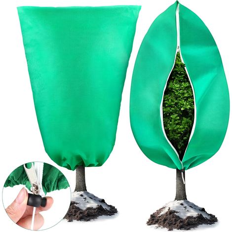 2 Pack Voile d Hivernage Plante Exterieur, 70 g/m² Housse de Protection pour Plantes Vert Voile d'hivernage(120 x 180 CM) (1/5)