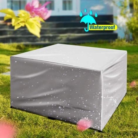Housse pour Table de Jardin, Rectangulaire Housse de Protection Bache Imperméable pour Mobilier Salon de Jardin, (180x120x74cm) (1/4)