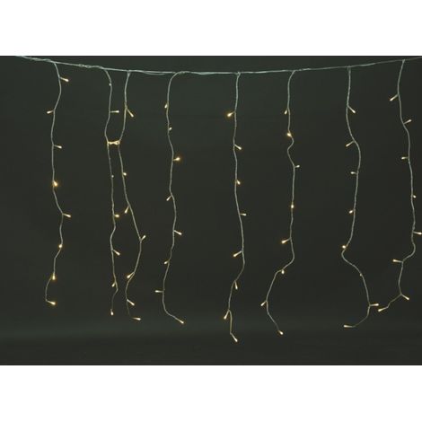 Warmweißer Lichtvorhang 288 Regeneffektlichter 8 Funktionen für den Außenbereich 6 x 1 Meter Euronatale