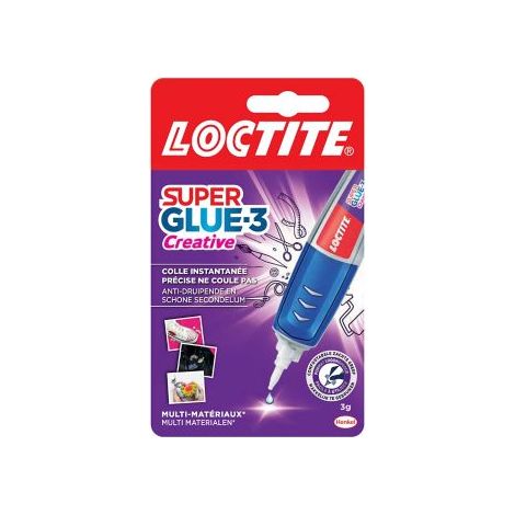 Loctite Super Glue-3 Creative, colle instantanée sous forme de stylo pour applications précises, Gel Superglue, réajustable et ne coulant pas, colle universelle de 3 g