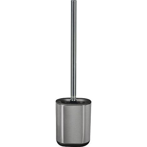 Ensemble brosse-WC Stream inox/caoutchouc noir, lxh 105x420mm (1/3)