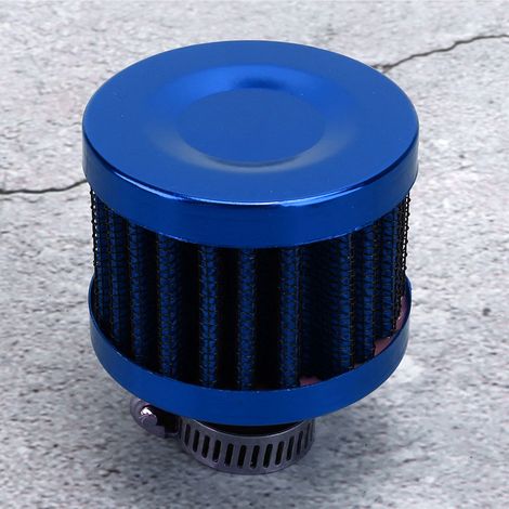 13 mm/0,5 Zoll Mini-Luftansaugfilter, Kurbelgehäuseentlüftung, universelles Autozubehör, Blau (1/5)