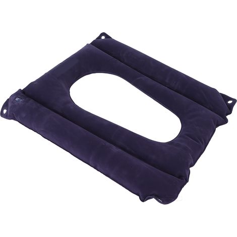 Coussin de chaise gonflable prévenant les escarres, lavable, pour hémorroïdes et confort en position assise prolongée. (1/5)