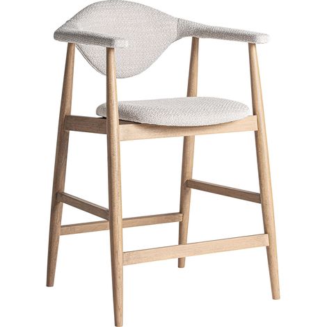 Tabouret contemporain en hêtre finition lisse brun clair - Brun clair bois naturel (1/5)