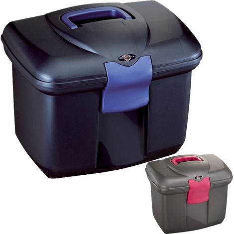 Bleu - Top case haut avec plateau intérieur amovible et grille de séparation