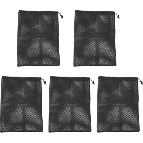 Sacs filtrants pour pompe professionnels [5pcs] – Protection contre les débris avec cordon ajustable (31 x 41cm, polyester) pour filtration aquarium ou bassin (1/4)