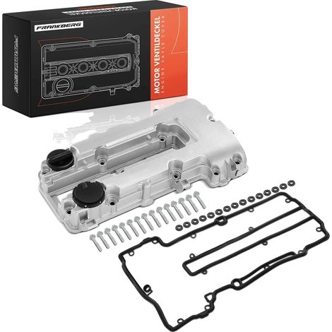 Coperchio della testata, in alluminio, con valvola di sfiato inclusa, compatibile con BUICK/CHEVROLET/GENERAL MOTORS/OPEL/VAUXHALL, compatibile con i codici OEM 25198498/25198877/55573746/25198874, co (1/5)