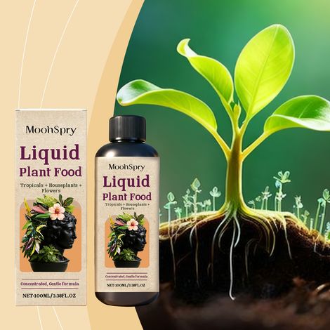 Engrais liquide pour plantes, apportant une nutrition équilibrée et favorisant l'absorption. Engrais liquide universel pour plantes d'intérieur – 100 ml (1/5)