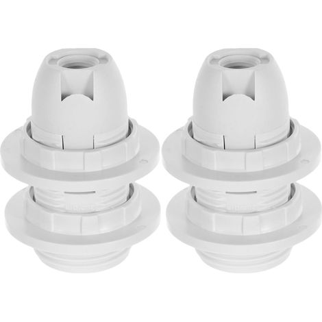 Douille E14 à Vis Complète Blanche pour Pieds de Lampe, Culot D’ampoule Adapté Lampadaire, Lampe de Table et Lustre, Accessoires Électriques Polyvalents pour Éclairage Intérieur