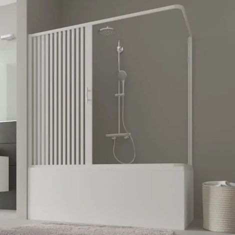 Forte - Box vasca angolare riducibile apertura laterale a soffietto 170x70 cm altezza 150 cm - Serie Colibrì Plus Alfa