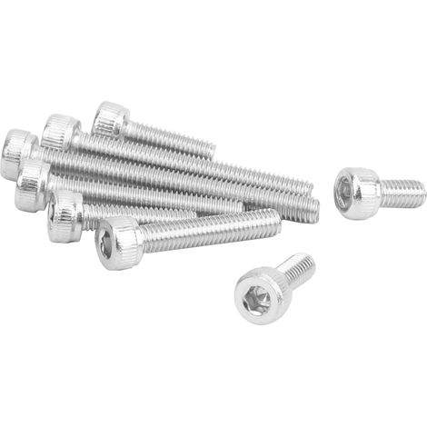 200 vis à tête hexagonale creuse en acier inoxydable 304, boîte d'accessoires de quincaillerie M3 (1/5)