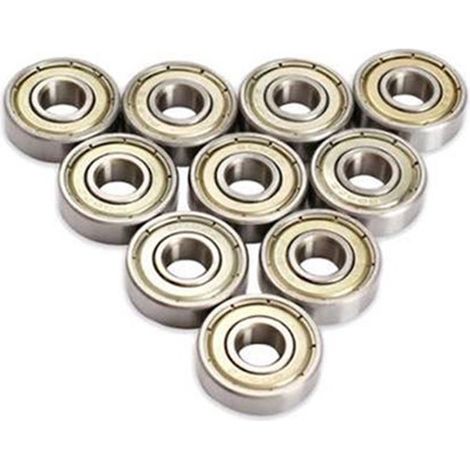 10 rodamientos de bolas de ranura profunda 6001-2RS (10 x 30 x 10 mm) Rodamientos de bolas multiusos sellados con caucho