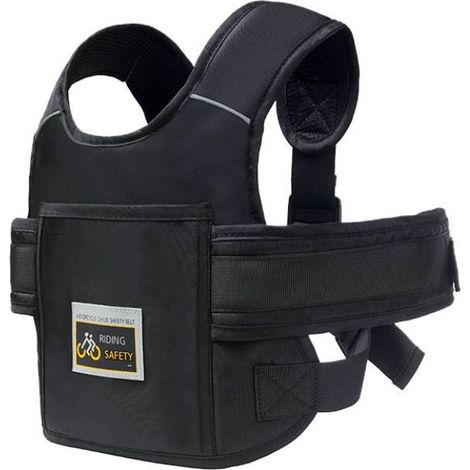 Ceinture de sécurité réglable pour enfants sur motos – Ceinture de sécurité antichute Sleepy pour motos électriques, vélos et scooters. (1/5)