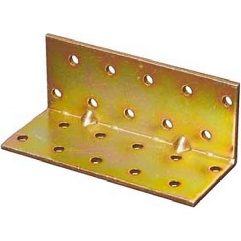 25PZ PIASTRA DI GIUNZIONE PIEGATA AD ANGOLO PESANTE LARGHEZZA MM.100 - mm.60x60x