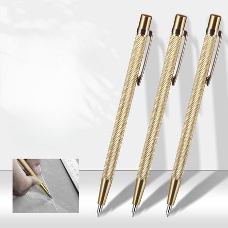 Lot de 3 marqueurs de découpe pour verre et carrelage, portables, pour une utilisation dans le secteur de la construction. (1/5)