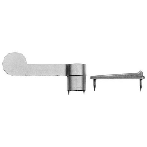 Alberts 903664 Tourniquet avec gache et piece d'ecartement zinc coule sous pression piece d'ecartement: 10 mm longueur du tourniquet: 60 mm Kit de 2