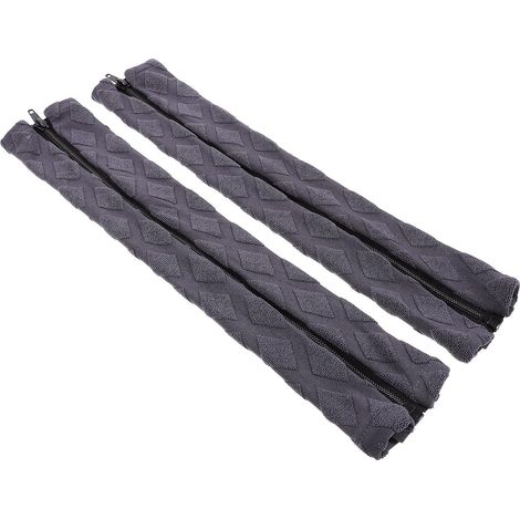 Manchons pour Accoudoirs de Chaise de Bureau Élastiques 2pcs en Tissu Doux Protection Le Froid Design Simple Présent de Pendaison de Crémaillère (1/5)