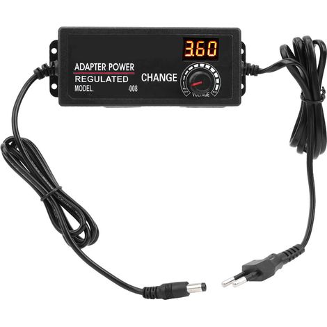 Adaptateur secteur régulé réglable 3‑24V 3A 72W DC, bloc d’alimentation AC 110240V avec prise UE (1/5)