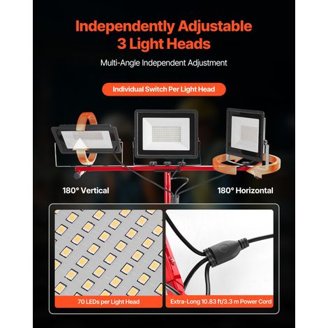 Projecteur LED sur trépied - 15000 LM lampe de travail LED (1/5)