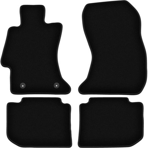 Tapis de sol en velours noir BASIC pour : Subaru XV crossover (2011-2017)