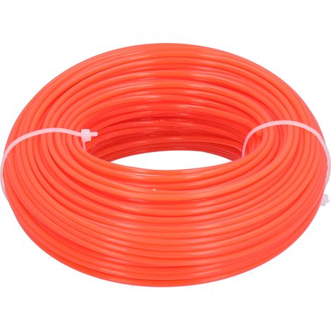 Lot de 2.4mm 50m fil nylon rond pour coupe-bordure essence, ligne de remplacement pour débroussailleuse (1/5)