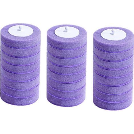 Lot de 24 brosses de toilette jetables murales, remplaçables à domicile- (1/5)