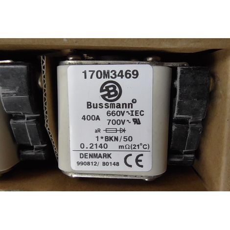 Fusible 400A Bussmann 170M3469 700V 200kA