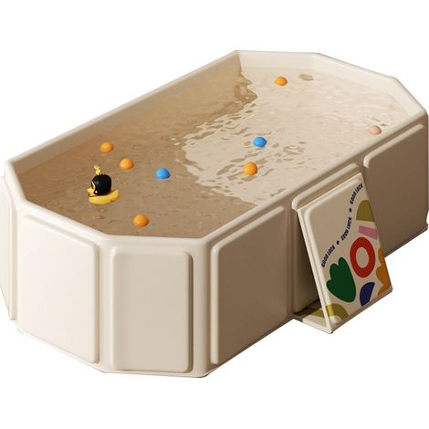 Baignoire bébé pliable - Baignoire portable - Idéale pour les familles et les voyages - Blanche (1/4)