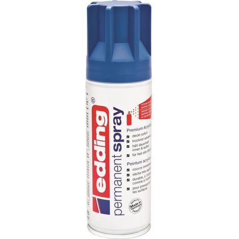 EDDING Spray acrylique E5200 - 200 ml - Bleu gentiane (1/4)