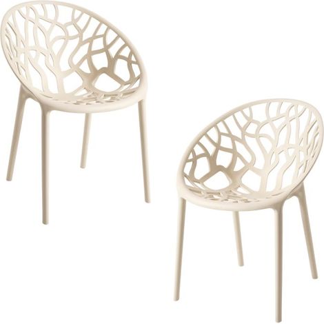 Packs Sillas Jardín - Pack 2 Sillas Nido - Beige (1/5)