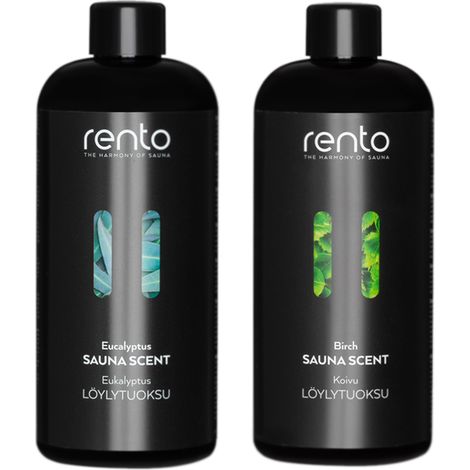 Pack Aromes pour Sauna Eucalyptus et Bouleau Rento 2x400ml (1/5)
