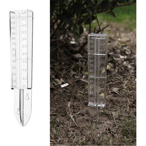 Pluviomètre 120ml double échelle en plastique pour extérieur, outil de mesure de pluie précis