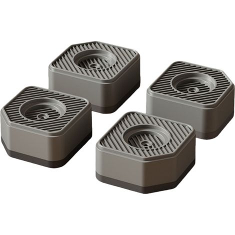 Pads Antidérapants pour Machine à Laver et Réfrigérateur - Réhaussement et Réduction des Vibrations (Lot de 4) (1/5)