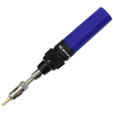 Fer à souder au gaz sans fil au butane torche de soufflage à gaz fer à souder pistolet à souder stylo outil 1300 ℃(1 pcs,bleu) (1/5)