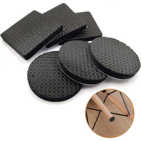 [qg]60 patins antidérapants en caoutchouc, protections adhésives pour meubles, patins de protection pour sols en bois, tables, chaises, pieds de lit (1/5)