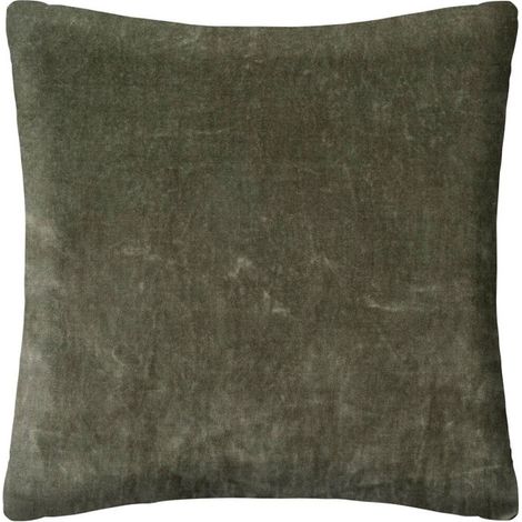 Coussin Déco Déhoussable "Otto" 55x55cm Kaki (1/2)