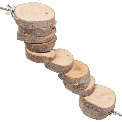 Échelle en bois pour perroquet, échelle pour hamster, perchoir d'entraînement pour oiseaux, échelle pour grimper (1/4)