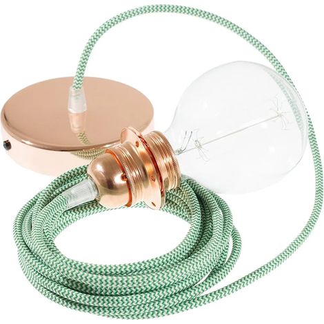 Lampe creative-cables rz06 zigzag Kupferfinish 50 cm (1/3)
