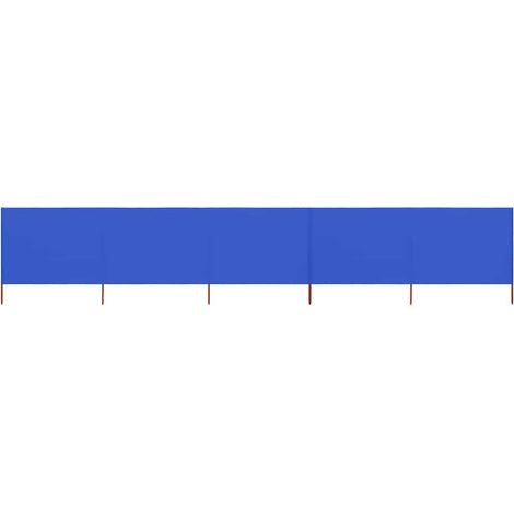 5-teiliges Windschutzgewebe 600 x 80 cm Azurblau