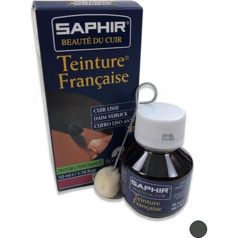 TEINTURE FRANCAISE Cuir Liquide Saphir, 50 ml (bases spéciales) GRIS
