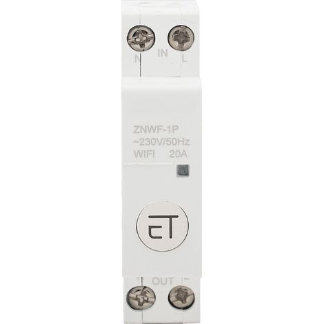 Disjoncteur WIFI Intelligent, commutateur de télécommande pour boîte de Distribution 1P AC230V IP20 20A (1/5)