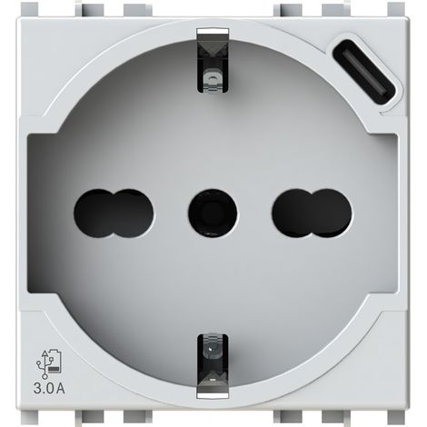 4 box presa p40 usb 3.0a per vimar plana bianco 4b.v14.p40.usb (1/3)