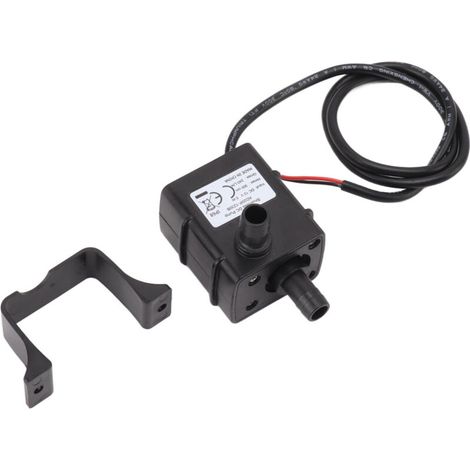 Crezuo 12V DC Bürstenloser Motor Geräuscharme Tauch-Mini-Kreiselpumpe für Gartenbrunnen