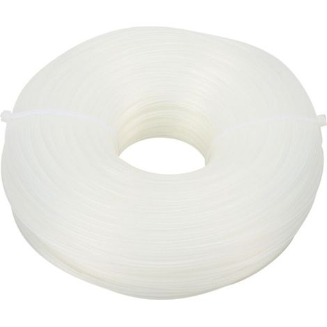 2,65 mm x 70 m weiße Nylon-Trimmerschnur für Freischneider und Kantenschneider – Rasenmäherzubehör (1/5)
